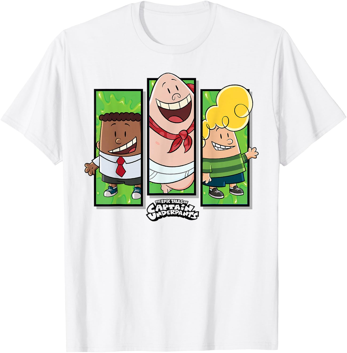 Captain Underpants The First Epic Movie George and Harold T-Shirt - T-Shirt | White
