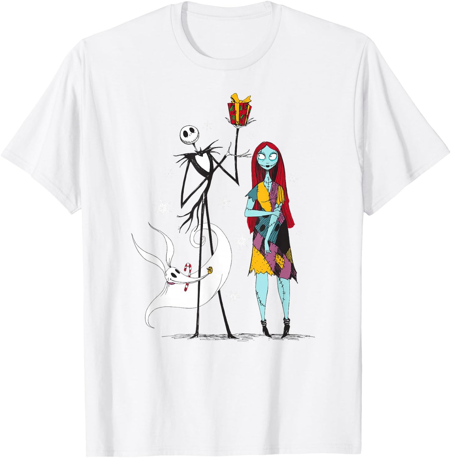 The Nightmare Before Christmas - Jack Sally Zero Gift T-Shirt - T-Shirt | White