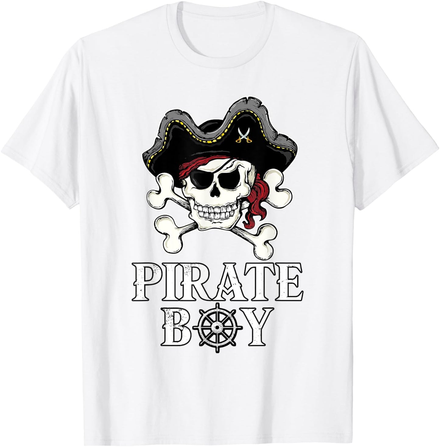 Pirate Boy Pirate T-Shirt - T-Shirt | White