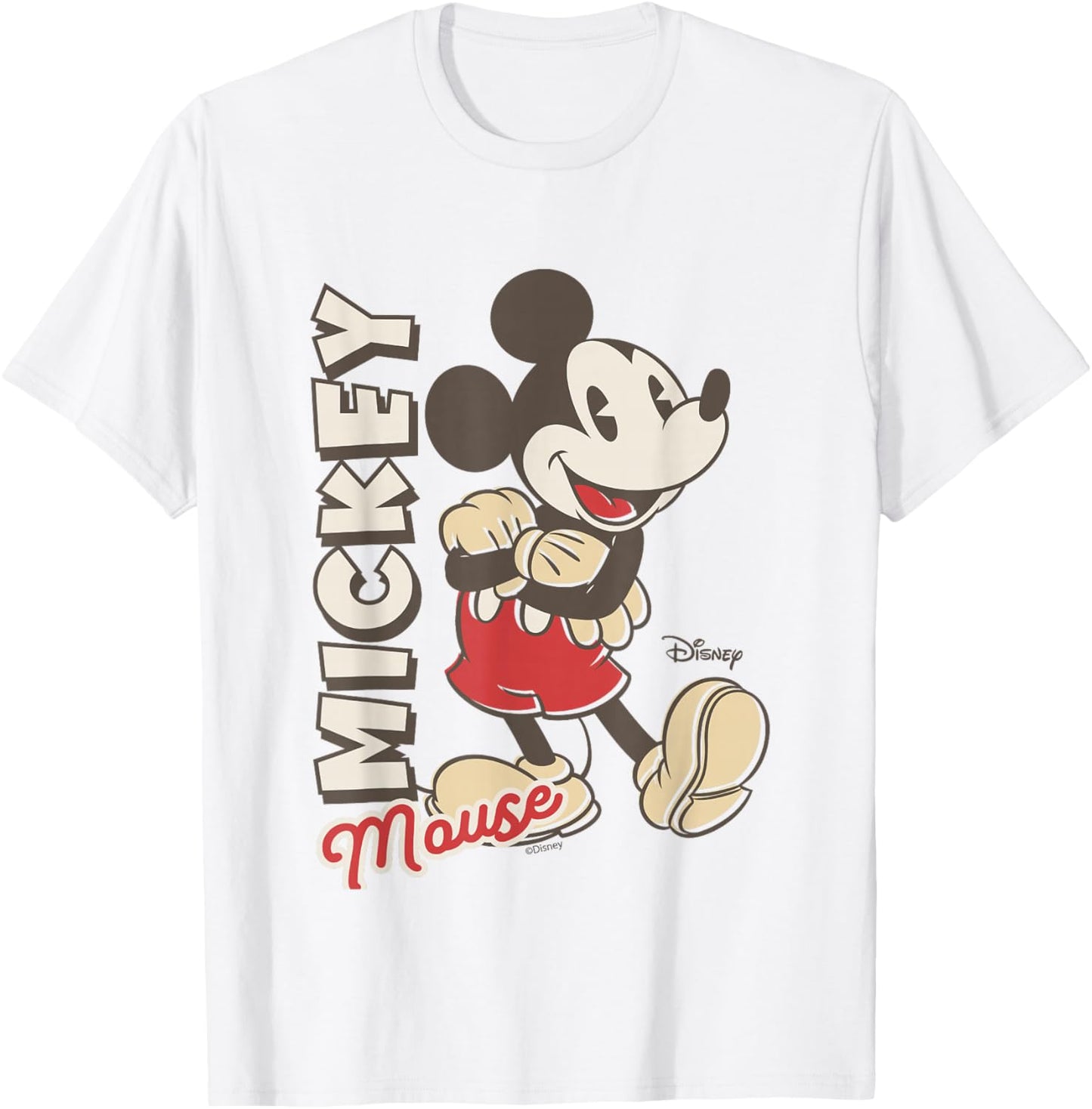 Disney Mickey and Friends Mouse Classic Pose T-Shirt - T-Shirt | White