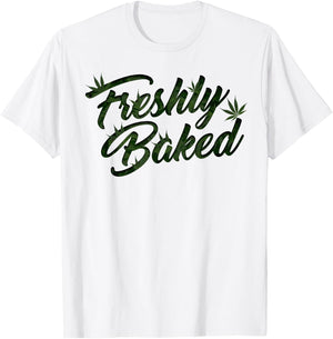 THC Freshly Baked Cannabis Medical Marijuana T-Shirt - T-Shirt | White