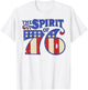 The Spirit 76 Vintage Retro 4th of July Independence Day T-Shirt - T-Shirt | White