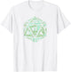 Tabletop Roleplay Adventure d20 Word Art Dice T-Shirt - T-Shirt | White