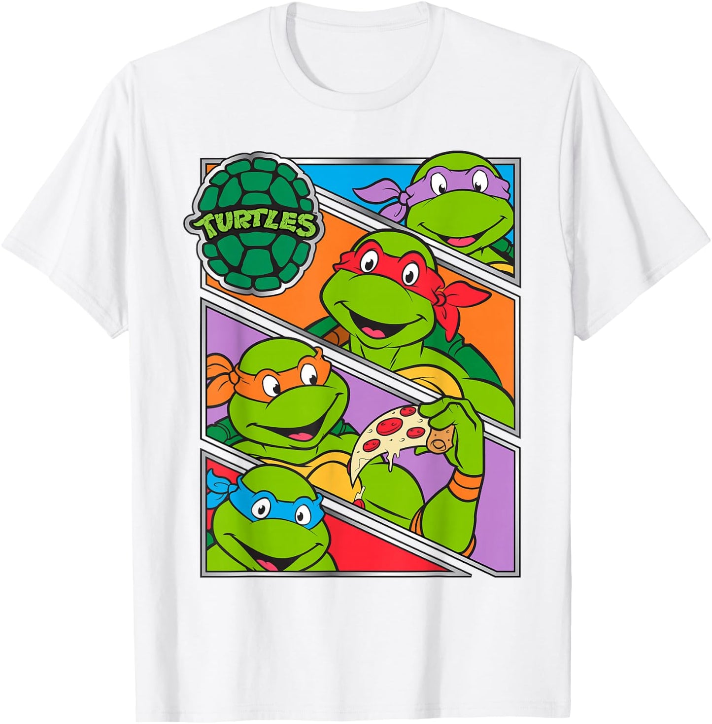 Teenage Mutant Ninja Turtles Multiple Panels T-Shirt - T-Shirt | White
