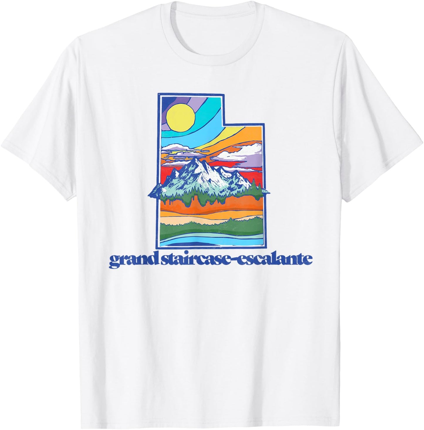Grand Staircase-Escalante Utah Vintage Nature Outdoor T-Shirt - T-Shirt | White