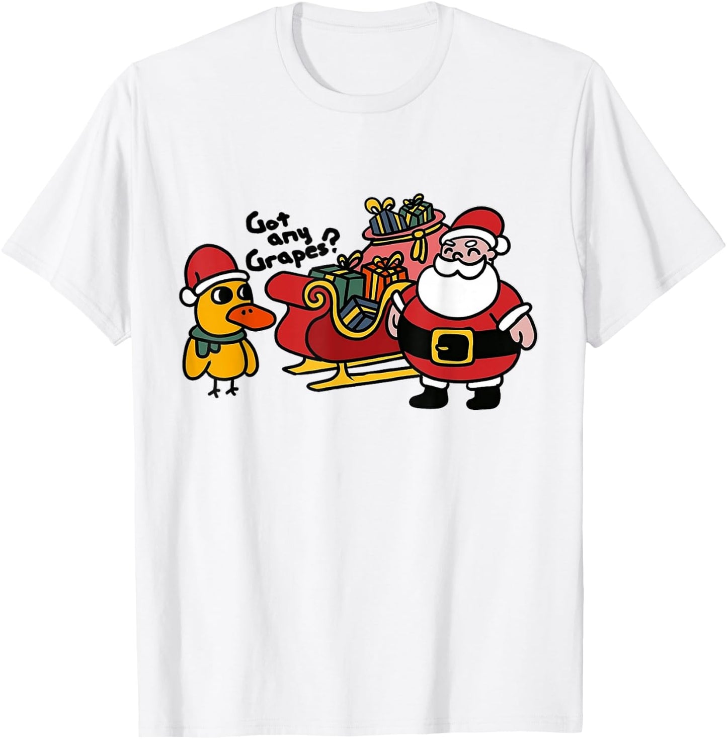 Ice Fresh Lemonade Got Any Grapes Duck Funny Christmas Gifts T-Shirt - T-Shirt | White