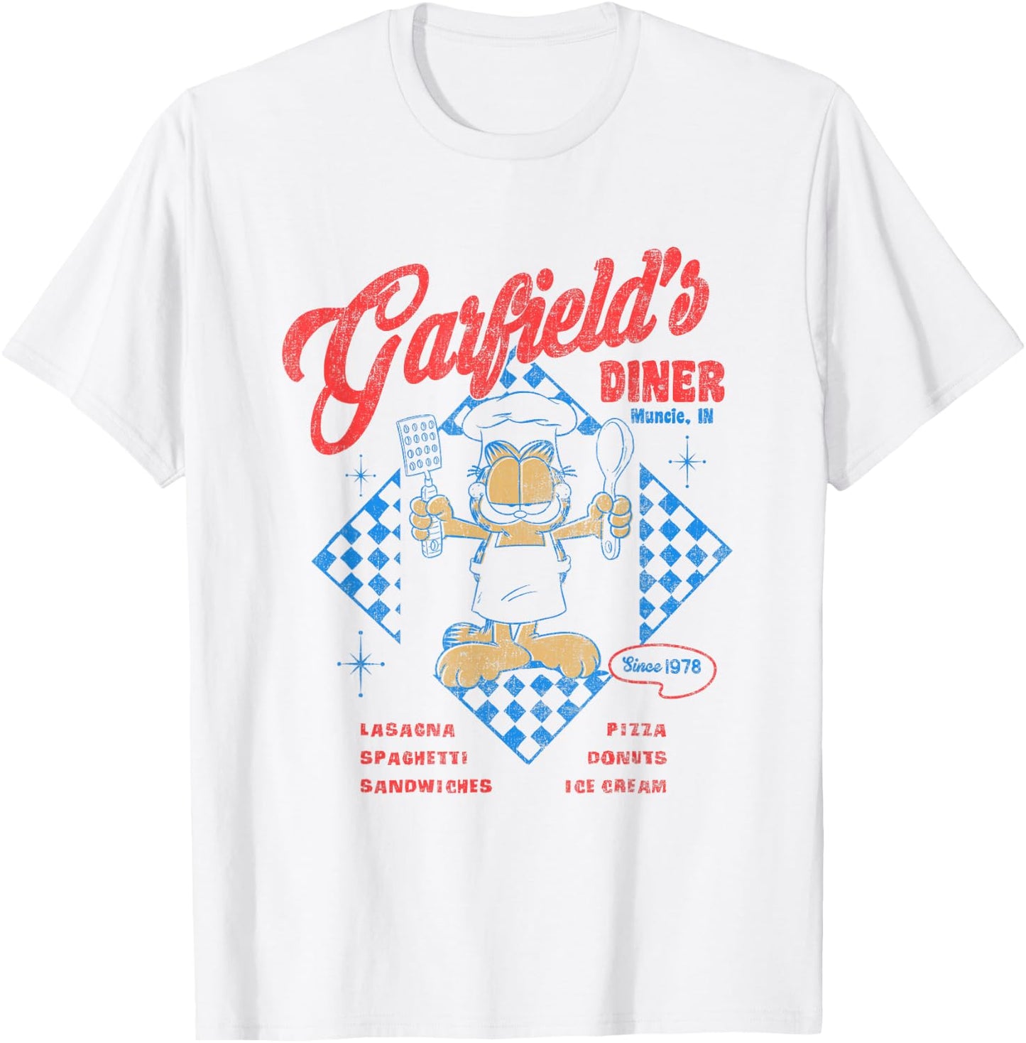 Garfield Diner Vintage Retro Restaurant Since 1978 T-Shirt - T-Shirt | White