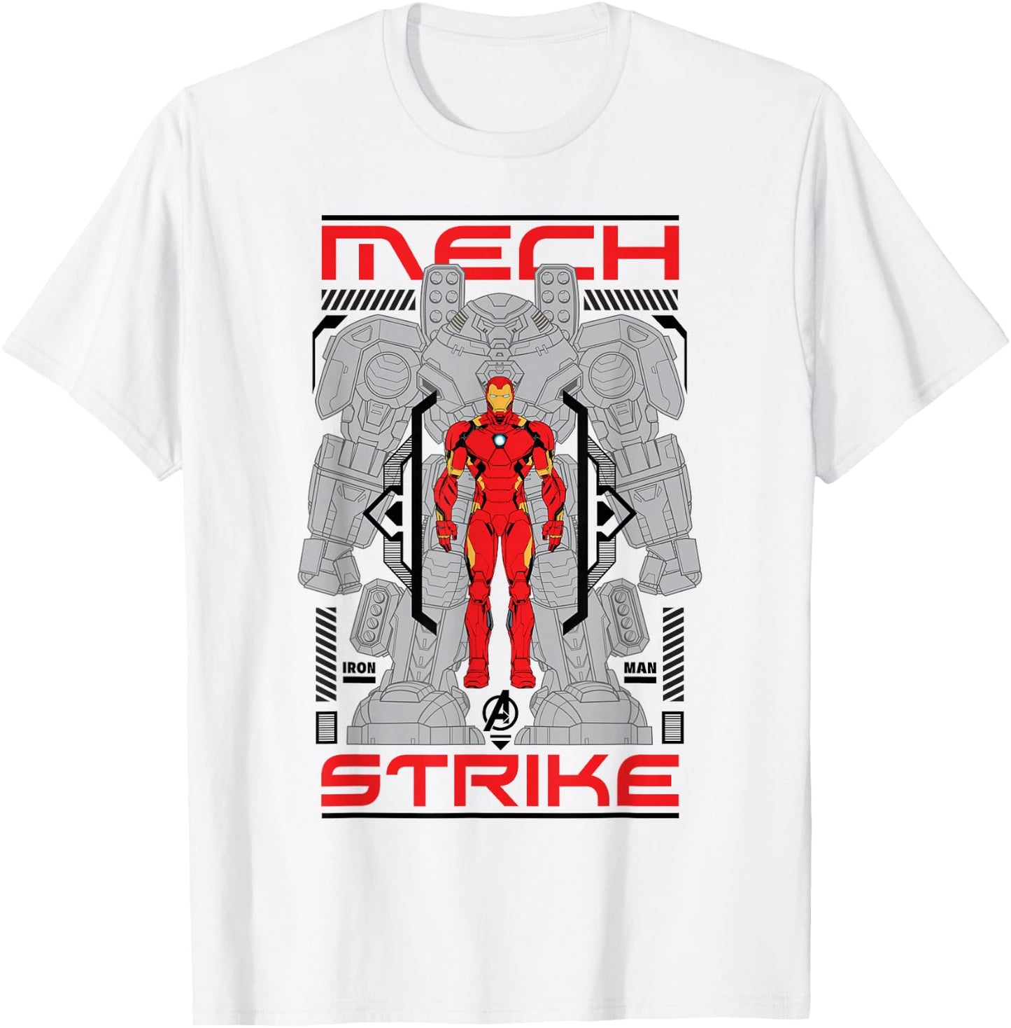 Marvel Avengers Mech Strike Iron Man T-Shirt - T-Shirt | White