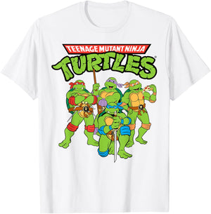 Teenage Mutant Ninja Turtles Group T-Shirt - T-Shirt | White
