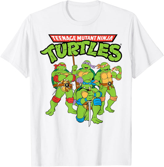 Teenage Mutant Ninja Turtles Group T-Shirt - T-Shirt | White
