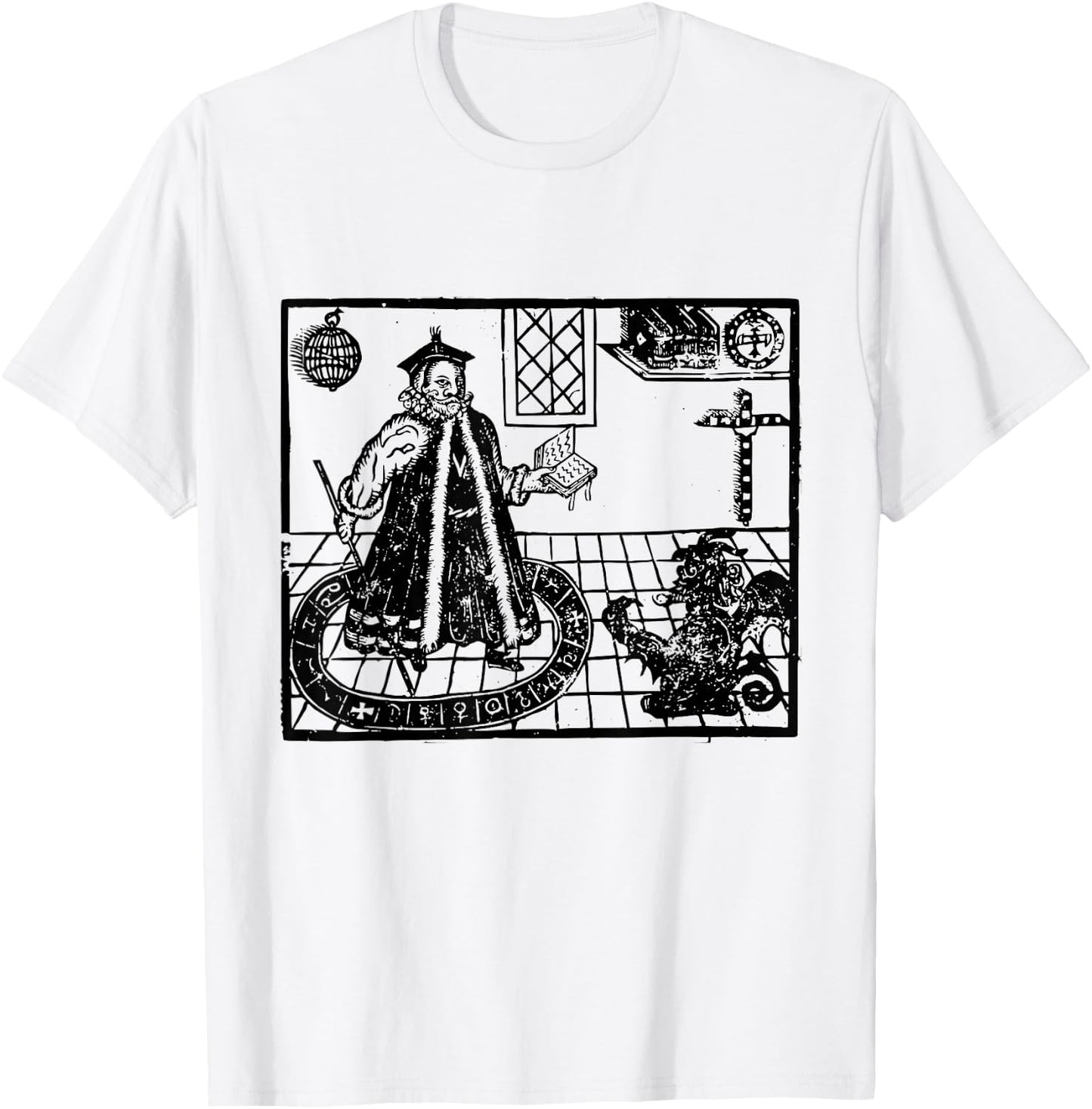 Faustus Conjuring Mephistopheles Demonic Pact Faust T-Shirt - T-Shirt | White