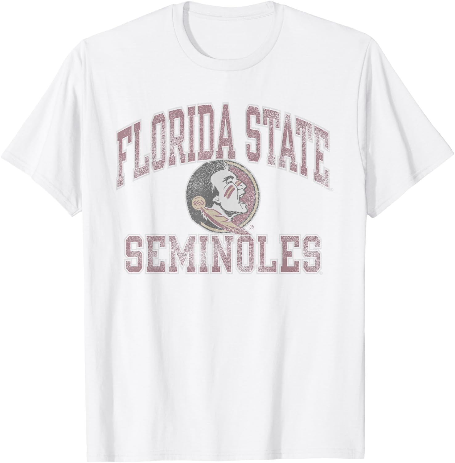 Florida State Seminoles Vintage Worn Officially Licensed T-Shirt - T-Shirt | White