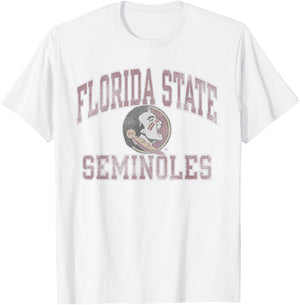 Florida State Seminoles Vintage Worn Officially Licensed T-Shirt - T-Shirt | White