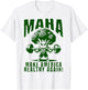 Make America Healthy Again MAHA Eat Vegetables Eat Meat Gym T-Shirt - T-Shirt | White
