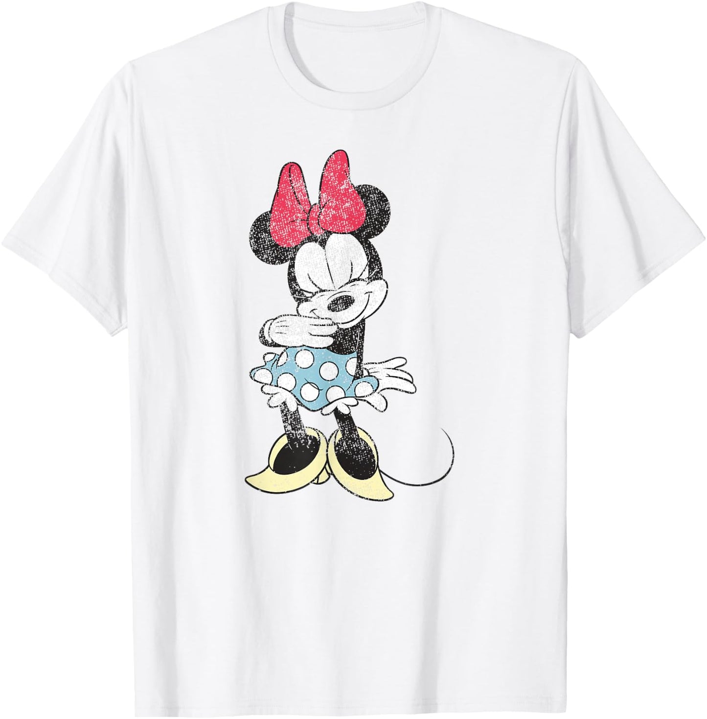 Minnie Mouse - Shy Character Pose T-Shirt - T-Shirt | White