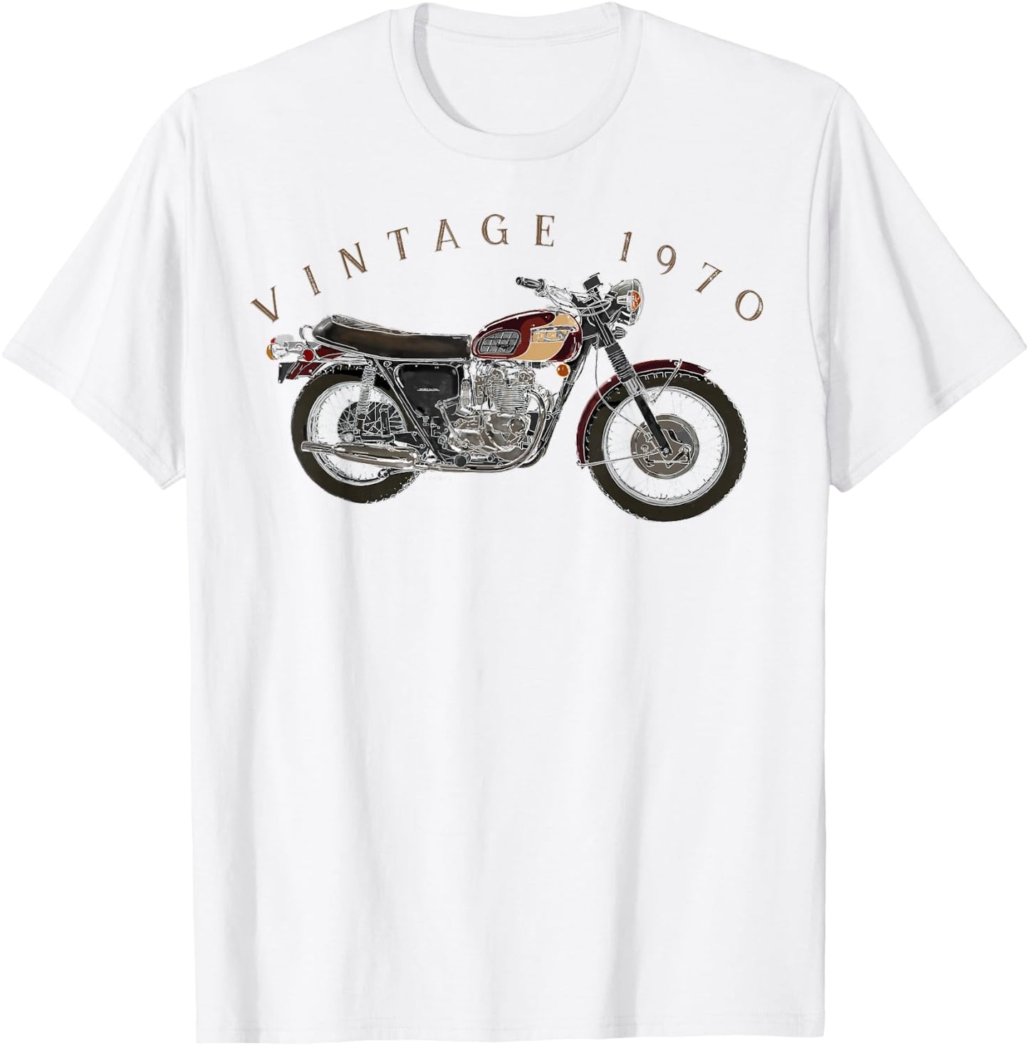 Vintage British Biker T Shirt T-Shirt - T-Shirt | White