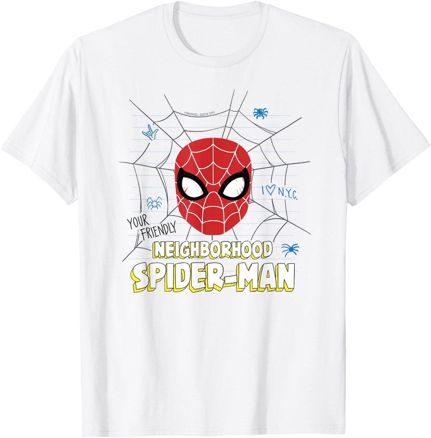 Marvel Spider-Man Far From Home Friendly Neighborhood T-Shirt - T-Shirt | White