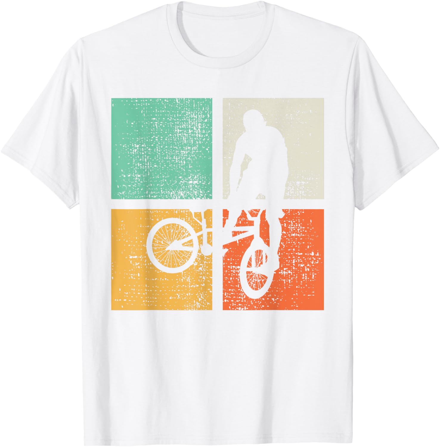 BMX Retro Vintage Bike Rider Gift T-Shirt - T-Shirt | White