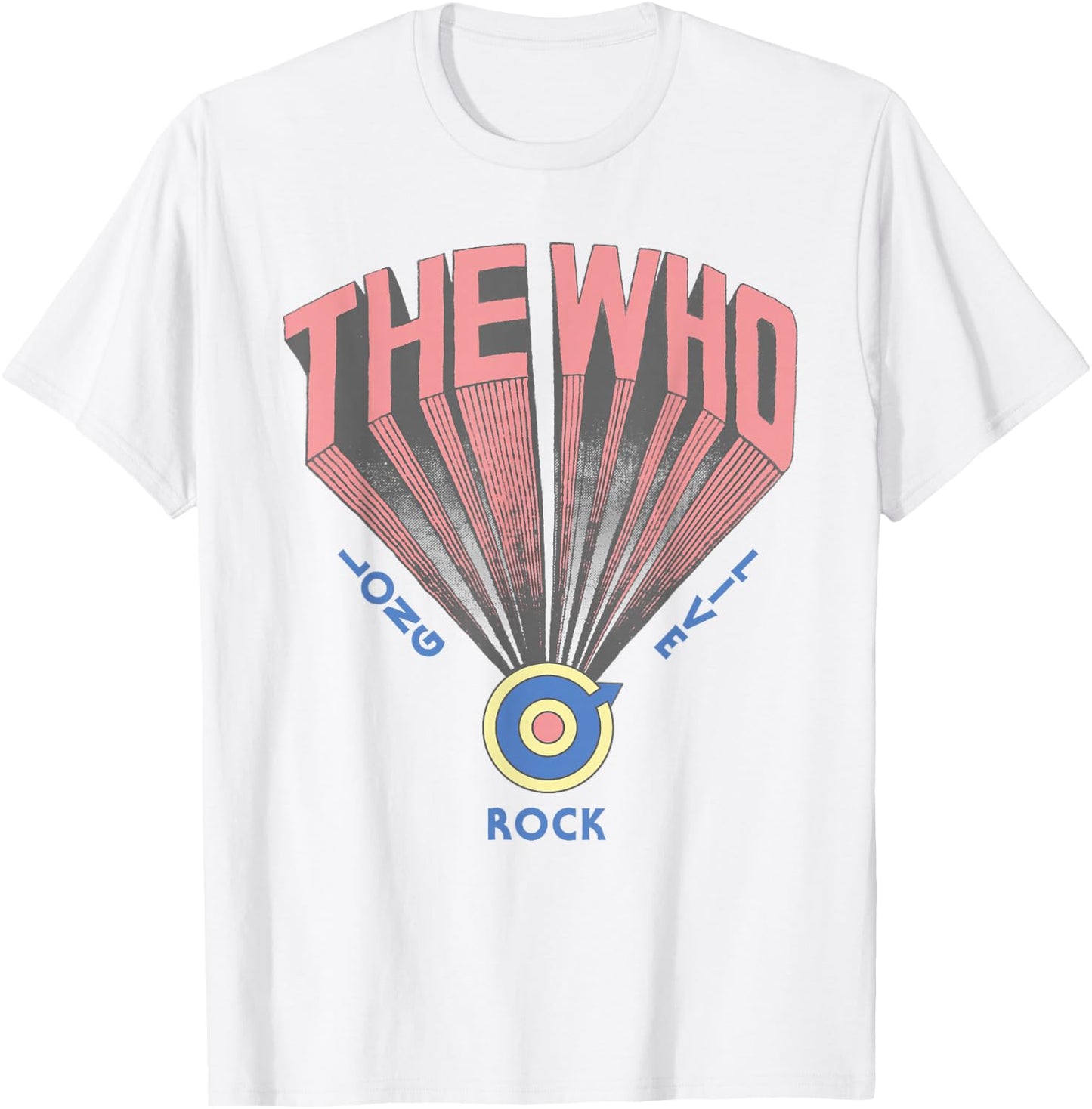 The Who Official Long Live Rock Retro T-Shirt - T-Shirt | White