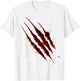Bloody Shirt Zombie Outbreak Blood Splatter Claw Marks T-Shirt - T-Shirt | White