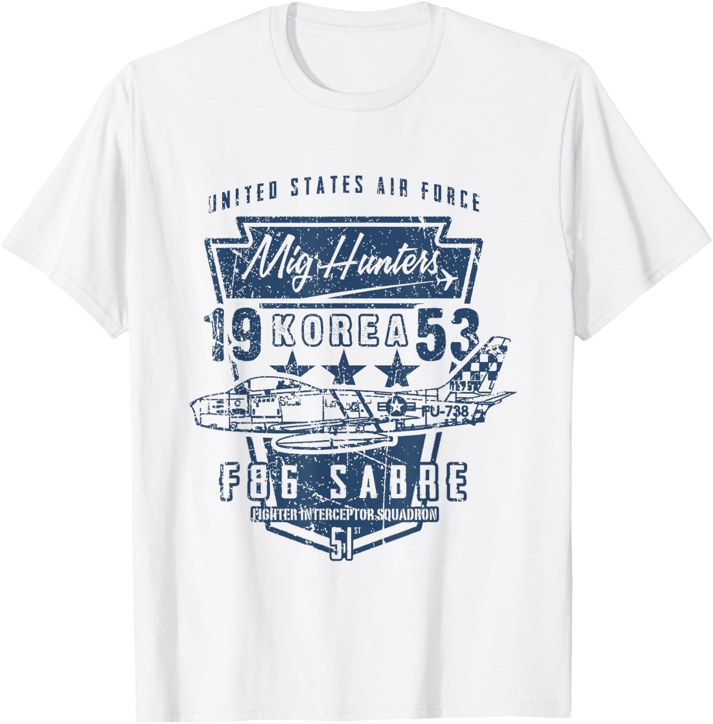 Warbird Korea F86 Sabre Jet T Shirt T-Shirt - T-Shirt | White