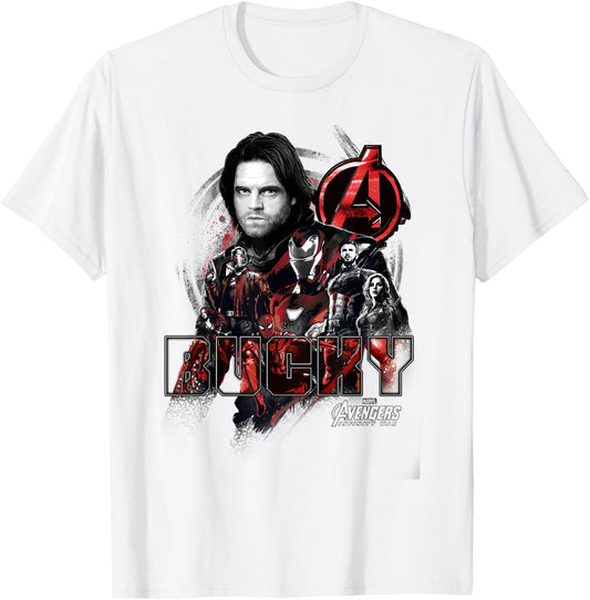 Marvel Avengers Infinity War Bucky Crew Graphic T-Shirt - T-Shirt | White