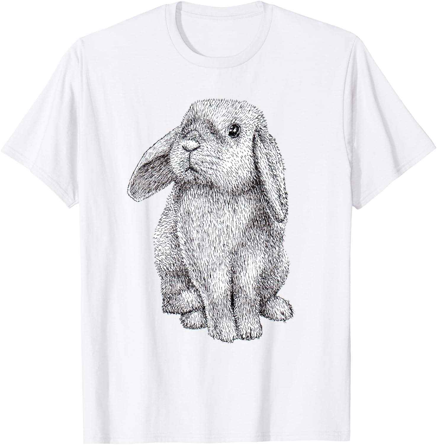 Lop Eared Bunny Rabbit Cute T-Shirt - T-Shirt | White