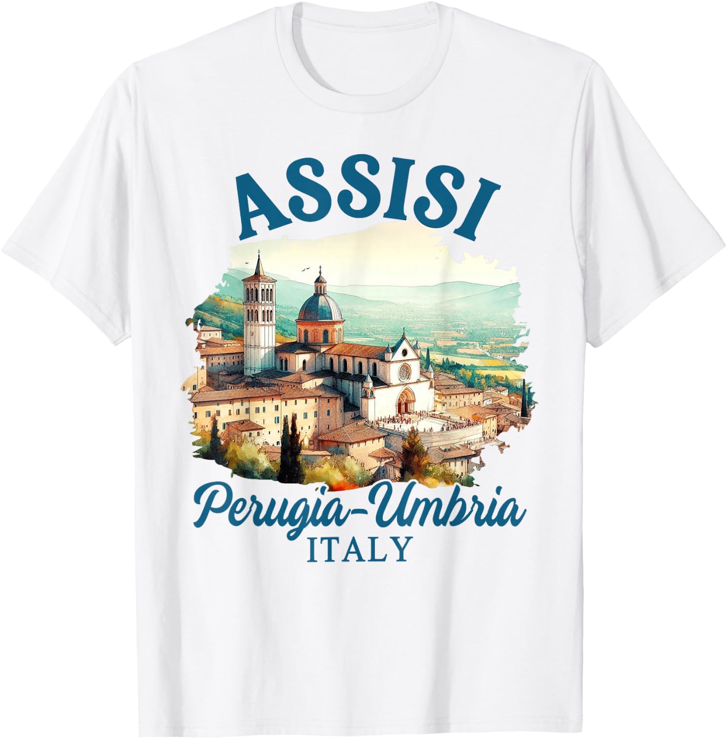 Assisi Travel Perugia Umbria Italy Trip Meet Me In Assisi T-Shirt - T-Shirt | White