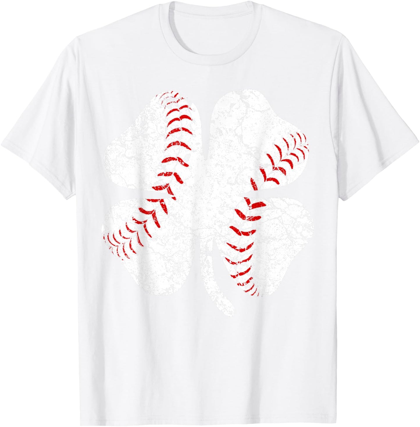 Baseball St Patricks Day Boys Girls Men Women Shamrock Green T-Shirt - T-Shirt | White