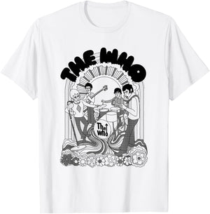 The Who Official 70's Illustration Art T-Shirt - T-Shirt | White