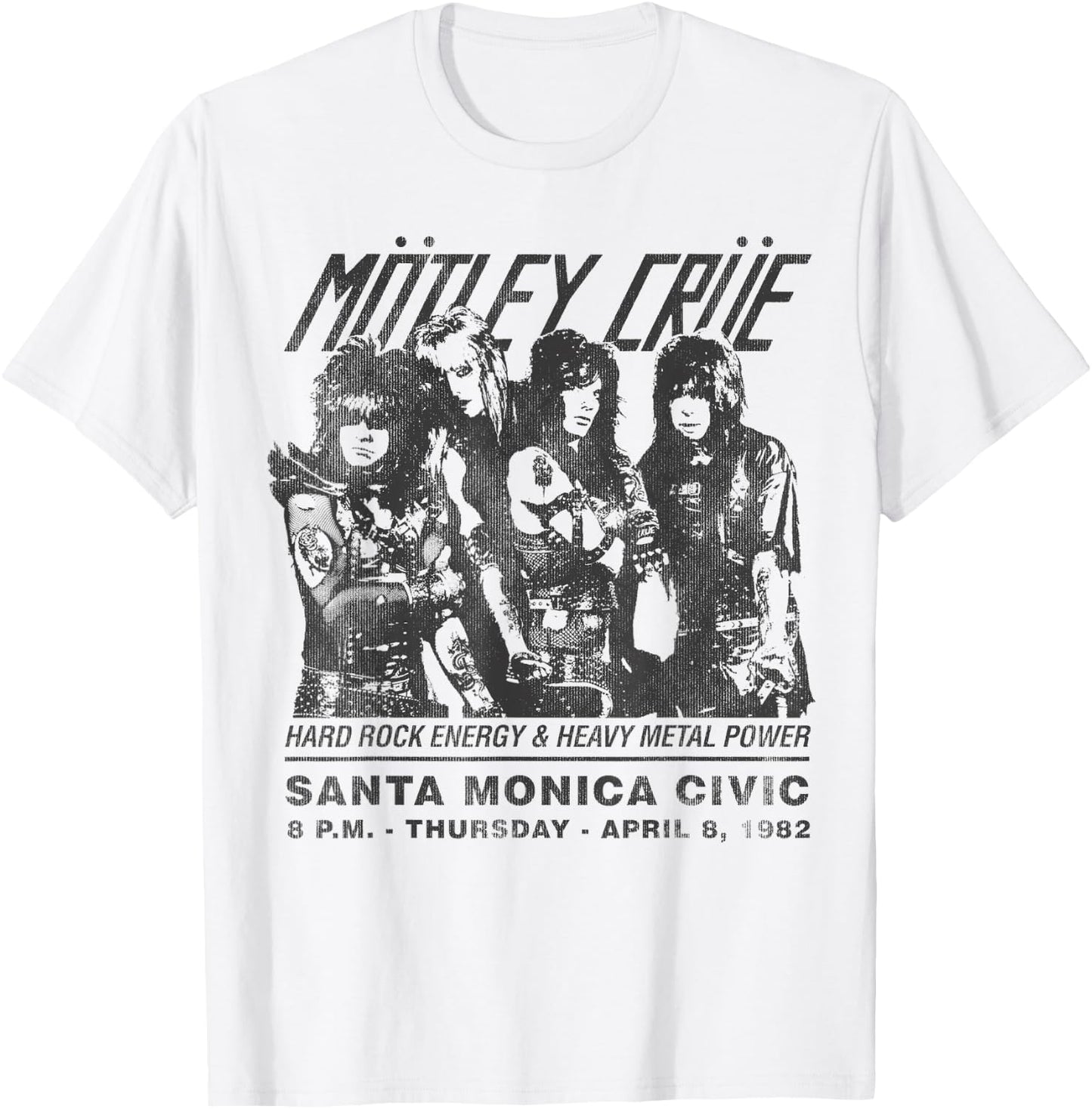 Mötley Crüe - Santa Monica Civic Auditorium T-Shirt - T-Shirt | White