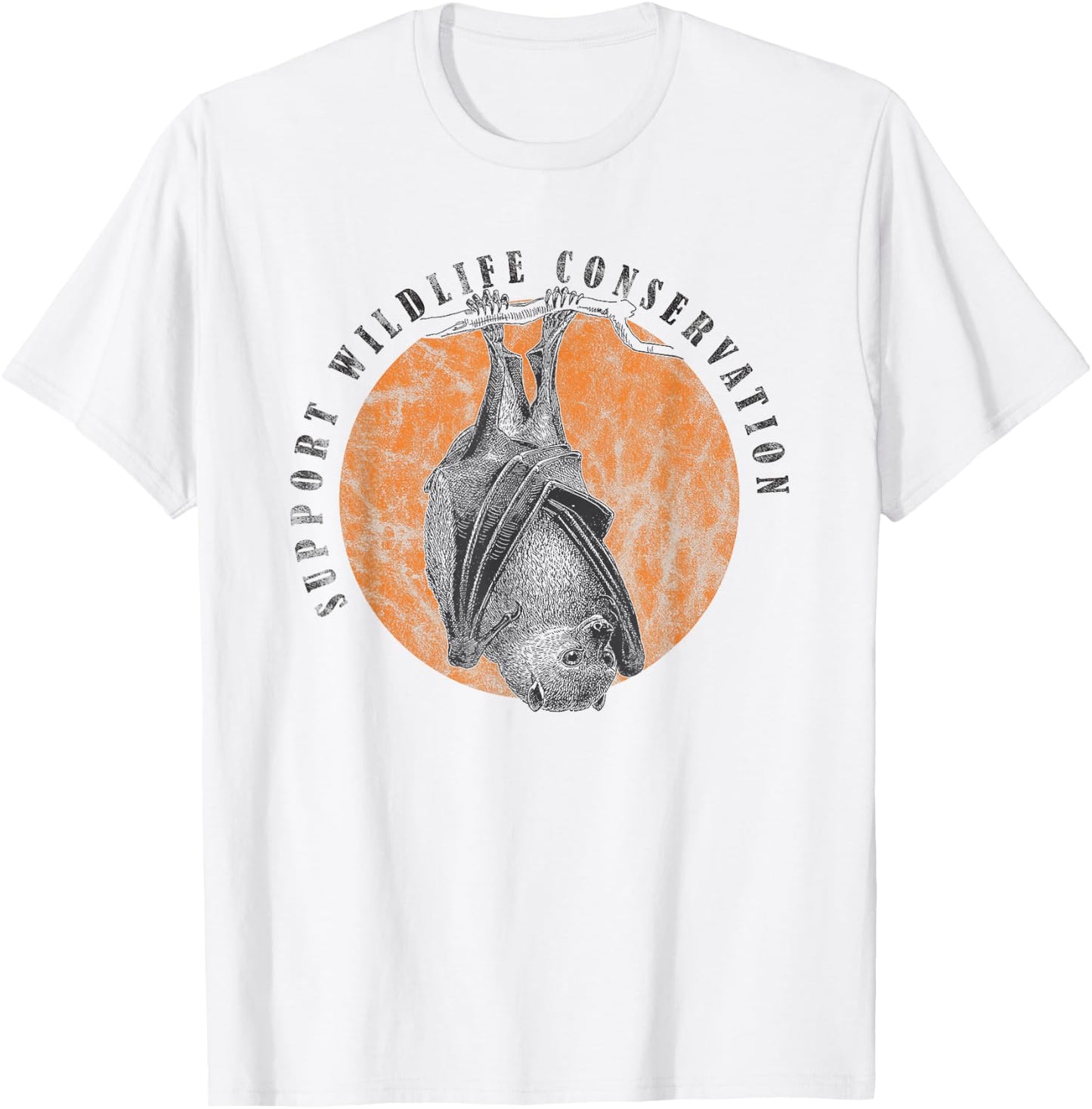Flying Fox Bat Wildlife Animal Lover Gift T-Shirt - T-Shirt | White