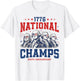 1776 National Champs Funny Patriotic America Founding Father T-Shirt - T-Shirt | White