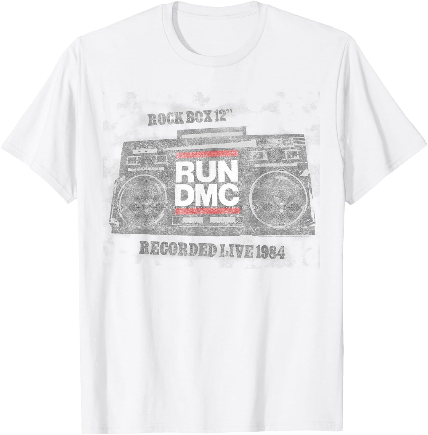 Run DMC Official Recorded Live 1984 T-Shirt - T-Shirt | White