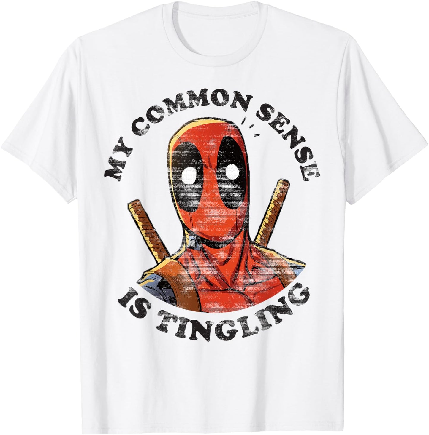 Marvel Deadpool Common Sense is Tingling Graphic T-Shirt - T-Shirt | White