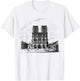 Notre Dame Paris France French Cathedral T-Shirt - T-Shirt | White