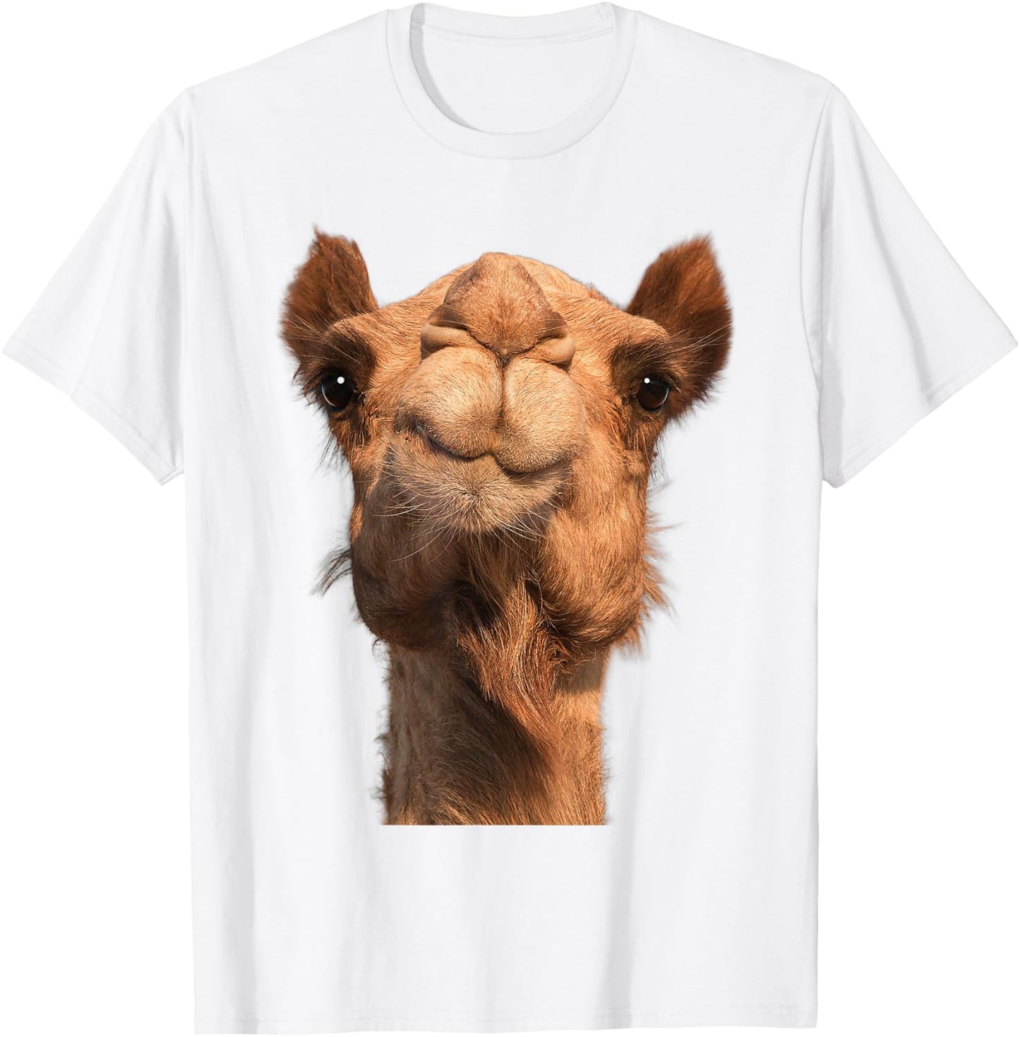Camel Animal Face T-Shirt - T-Shirt | White