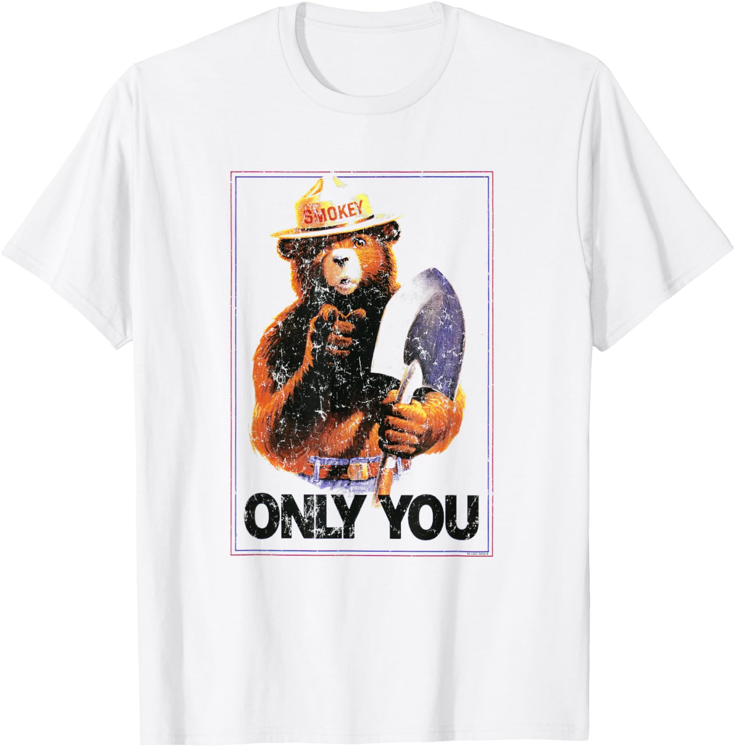 Ripple Junction x Smokey Bear Only You - Vintage Poster T-Shirt - T-Shirt | White