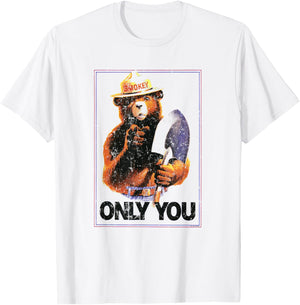 Ripple Junction x Smokey Bear Only You - Vintage Poster T-Shirt - T-Shirt | White