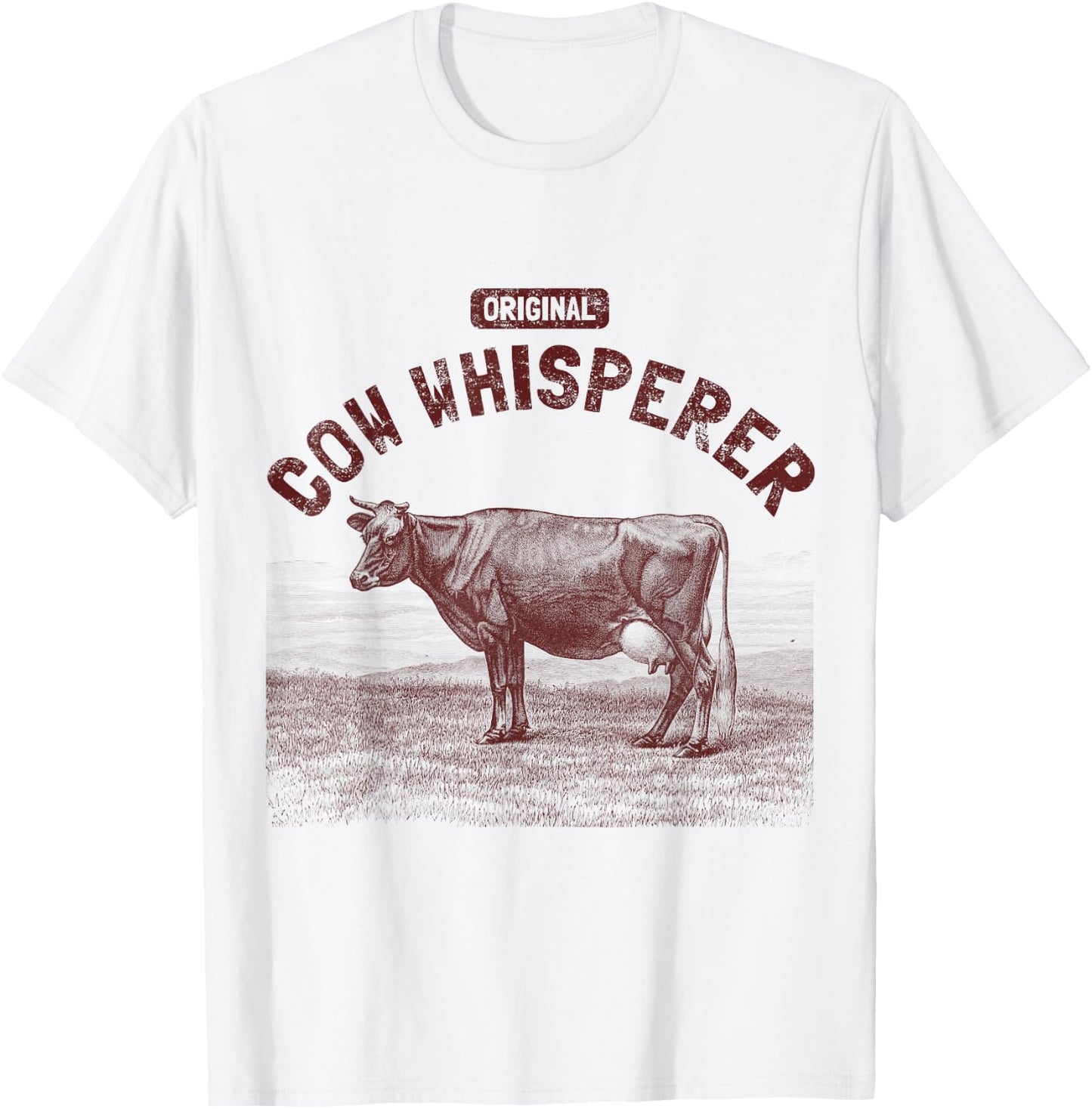 Cow Whisperer . Cow Farming T-Shirt - T-Shirt | White
