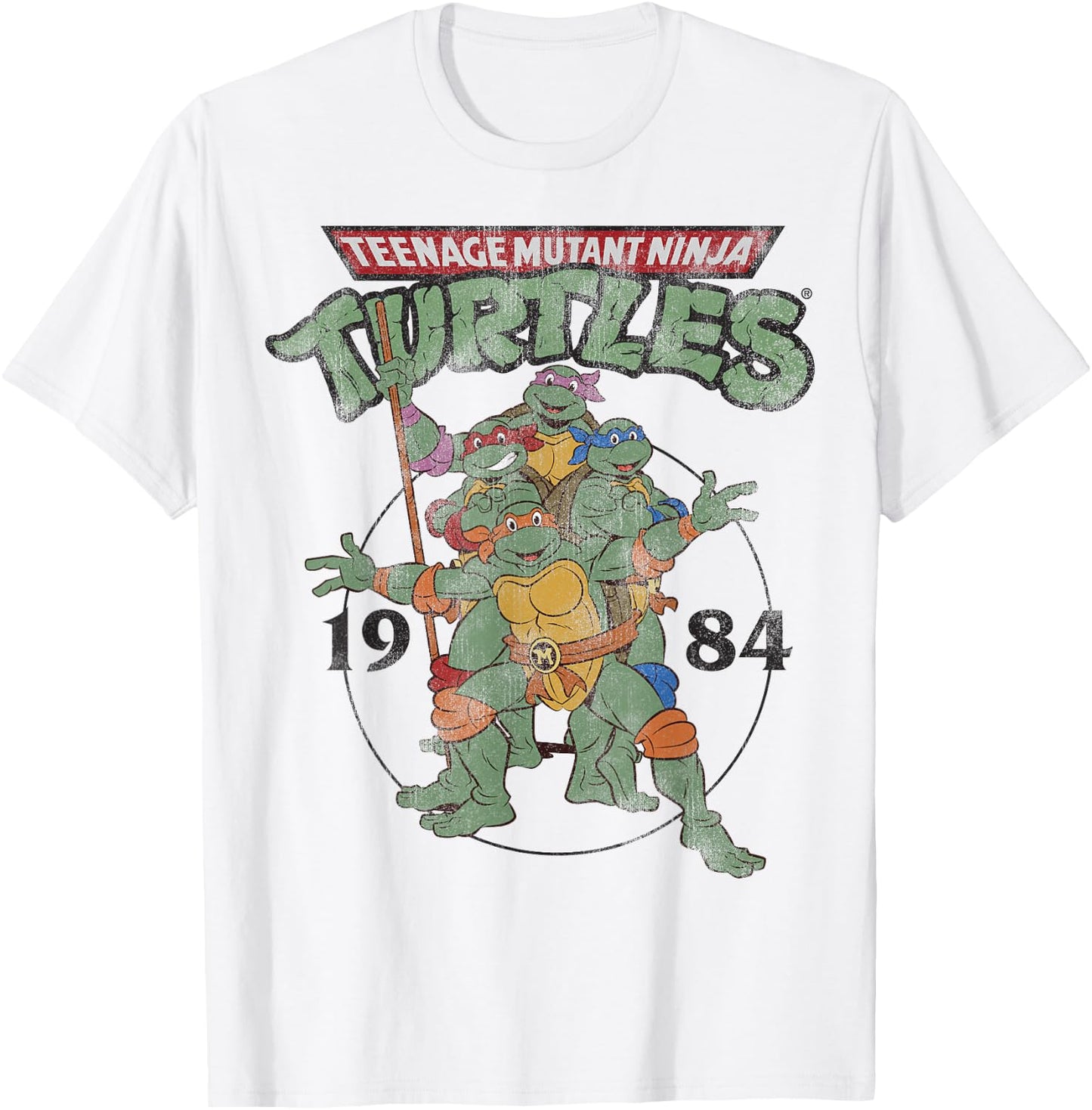 Teenage Mutant Ninja Turtles Classic Circle 1984 -Shirt T-Shirt - T-Shirt | White