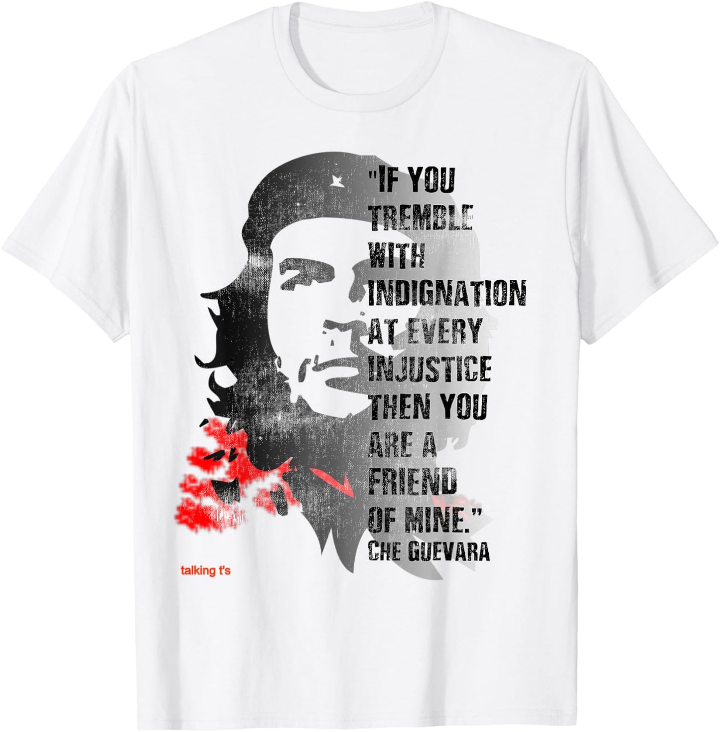 Retro Che Guevara Admirer Revolutionary Quote Meme T-Shirt - T-Shirt | White