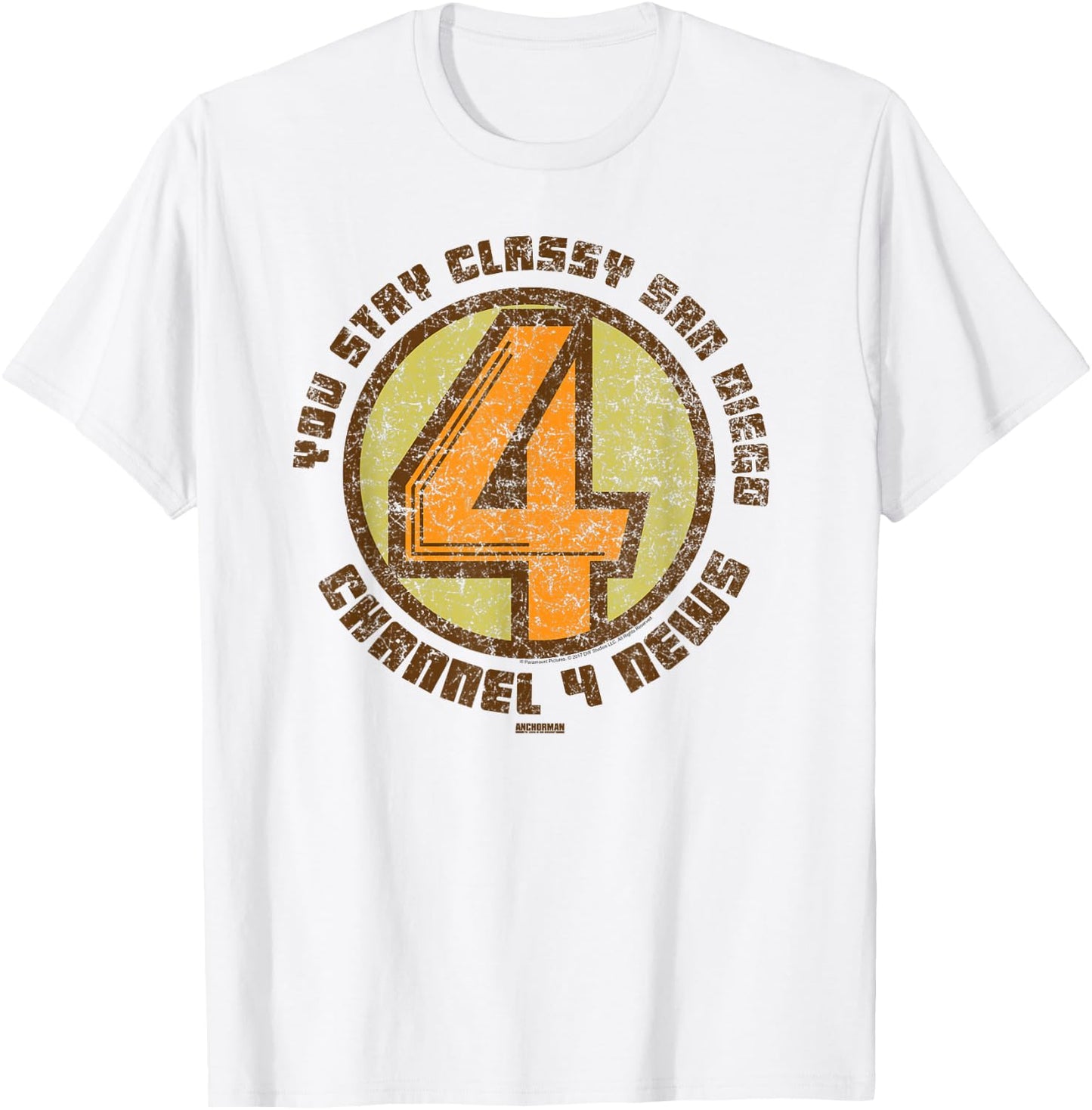 Anchorman Channel 4 News T-Shirt - T-Shirt | White