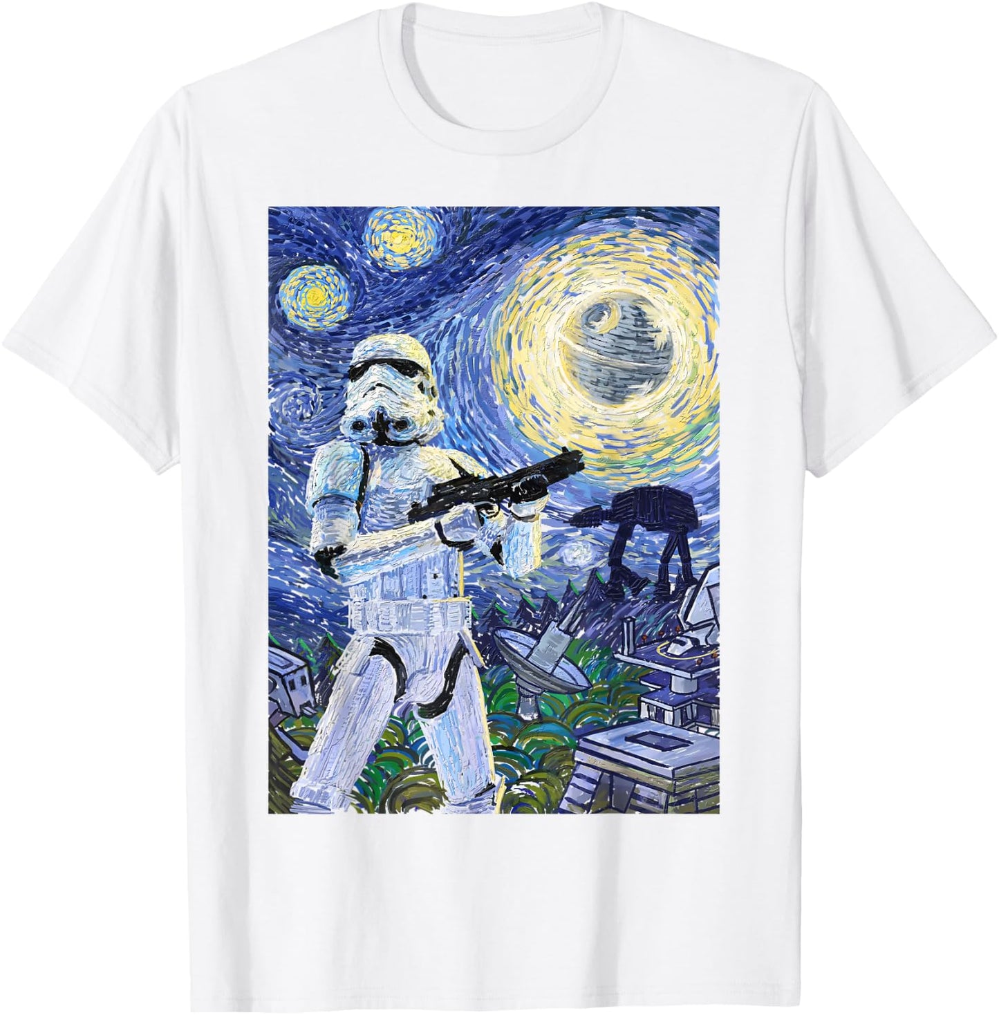 Star Wars Stormtrooper Starry Night Graphic T-Shirt - T-Shirt | White