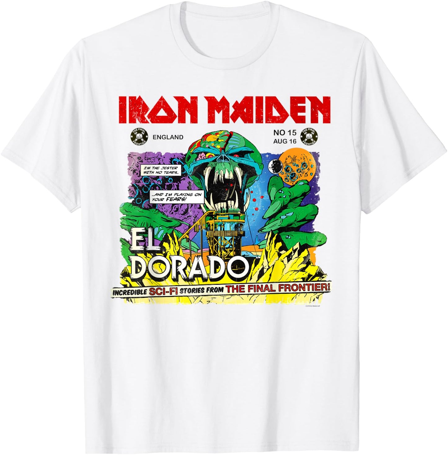 Iron Maiden - El Dorado T-Shirt - T-Shirt | White