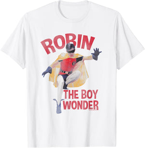 Batman Classic TV Series Robin Boy Wonder T-Shirt - T-Shirt | White