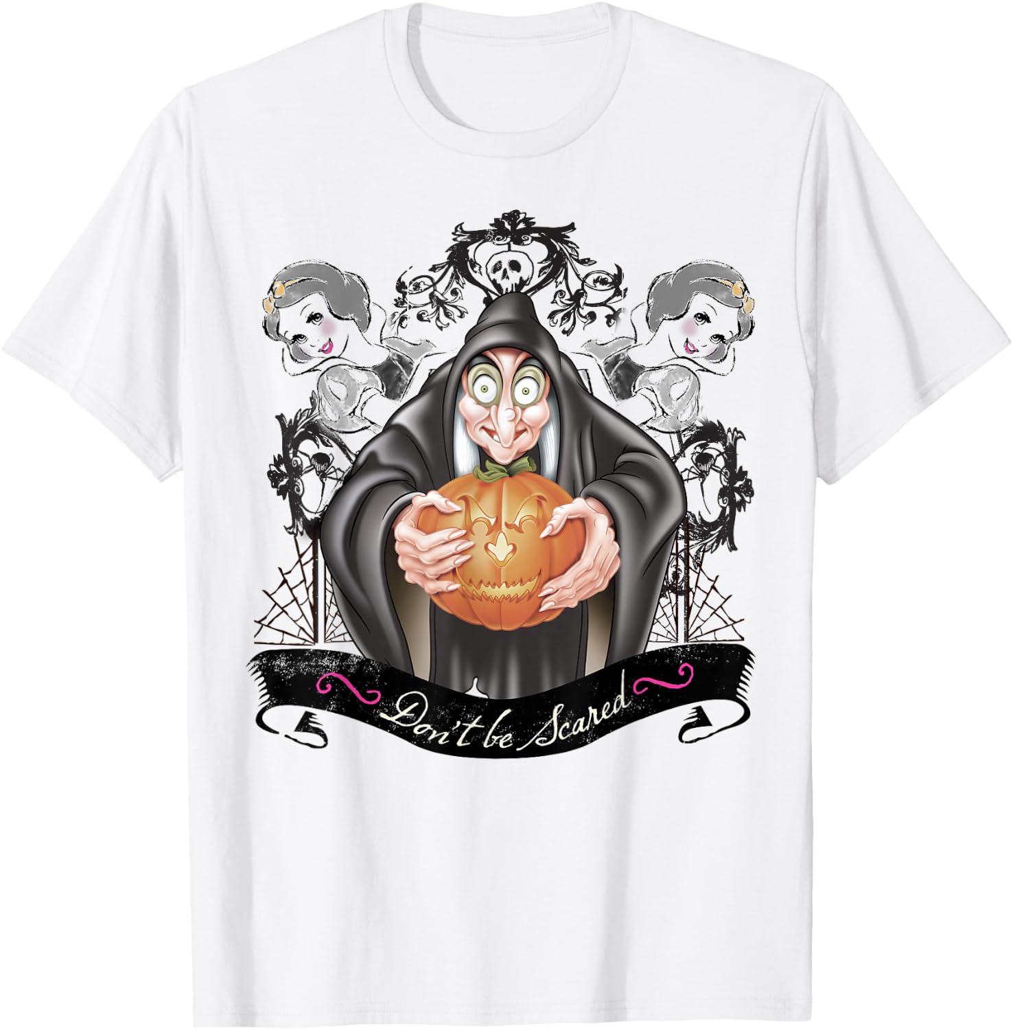 Disney Snow White Evil Queen Don't Be Scared Graphic T-Shirt - T-Shirt | White