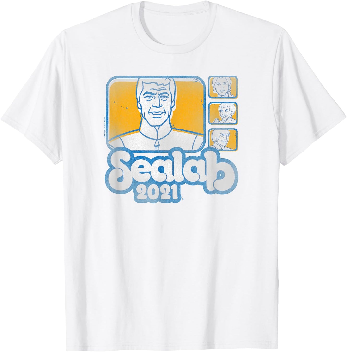Sealab 2021 Tiles T-Shirt - T-Shirt | White