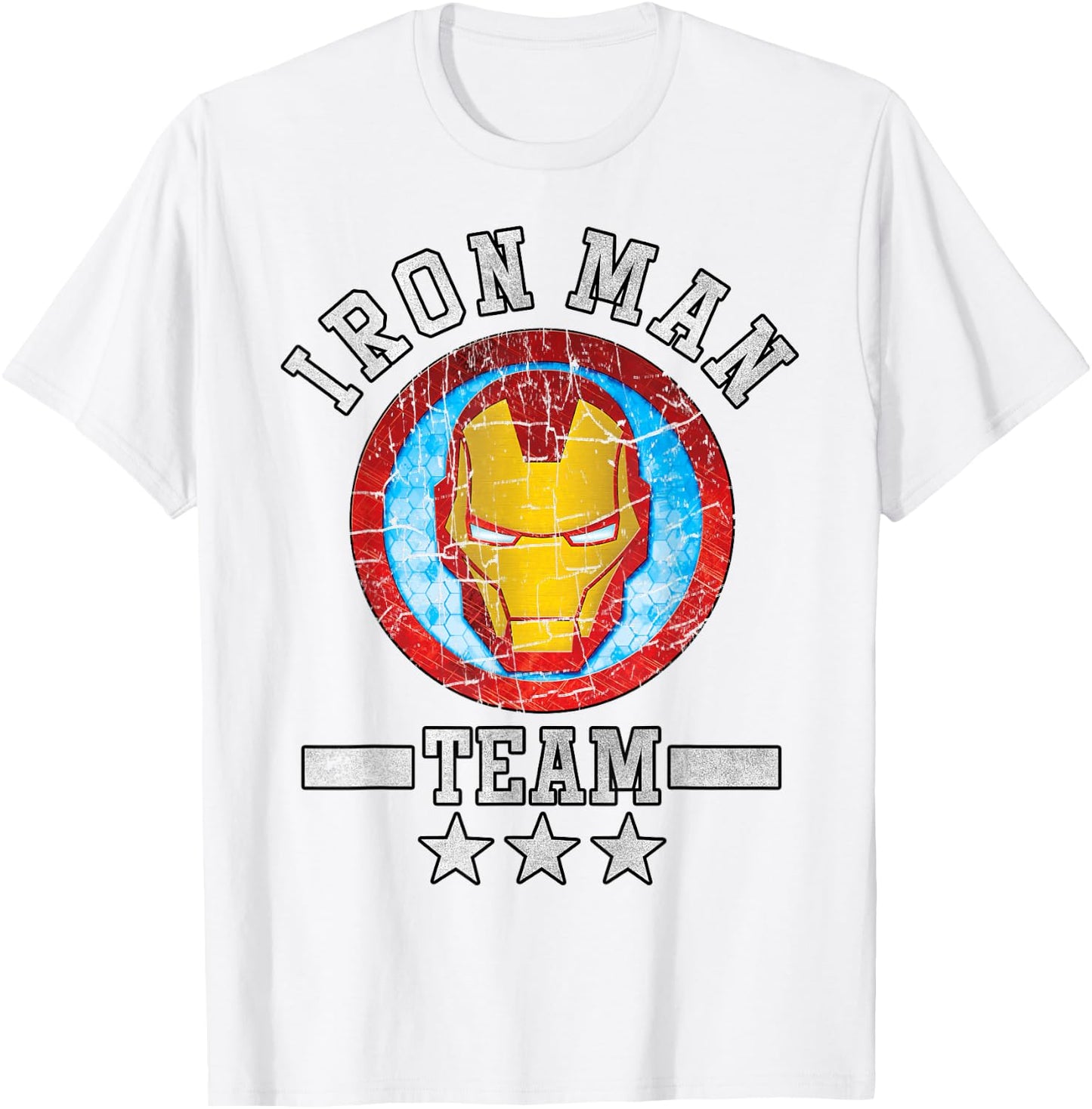 Marvel Avengers Assemble Iron Man Team Graphic T-Shirt - T-Shirt | White