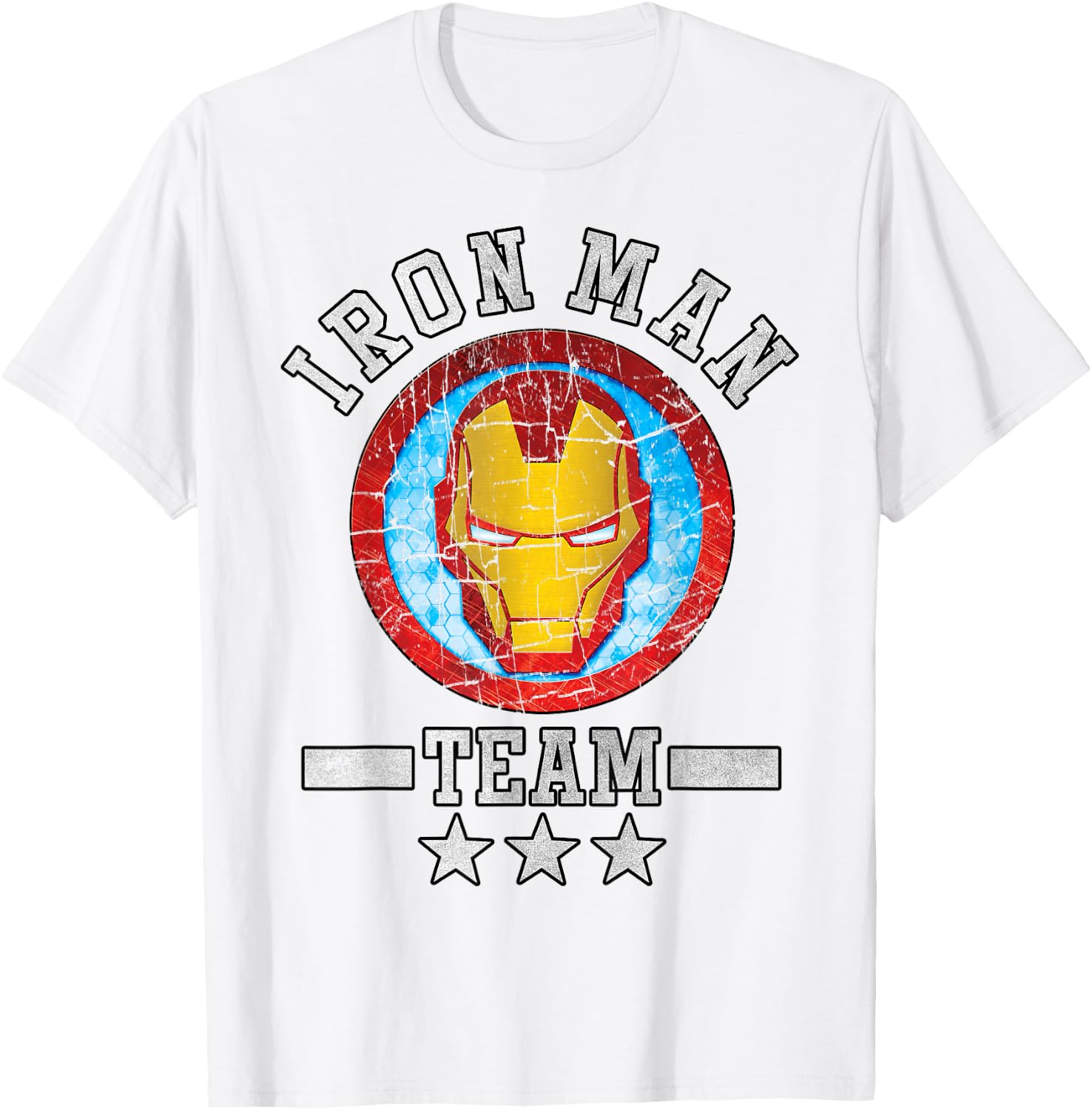 Marvel Avengers Assemble Iron Man Team Graphic T-Shirt - T-Shirt | White